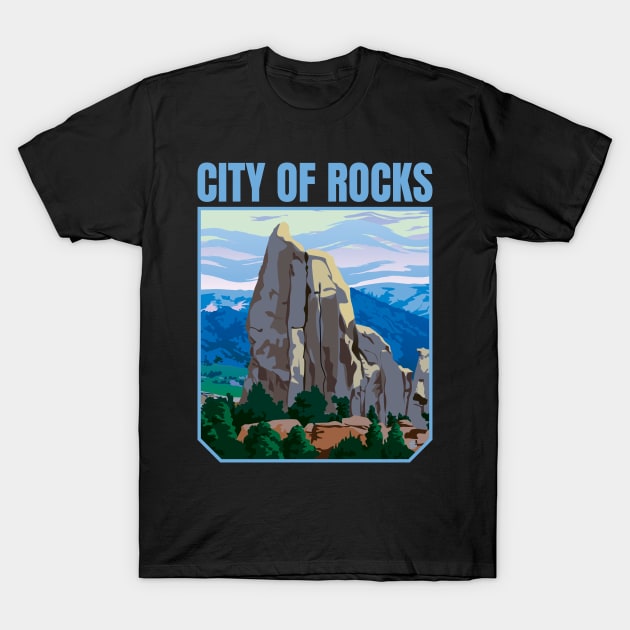 City of Rocks Idaho T-Shirt by Sue Cervenka